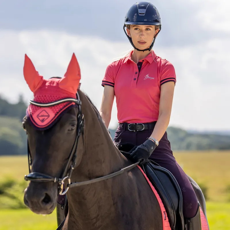 My LeMieux Ladies Polo Shirt - Papaya-6