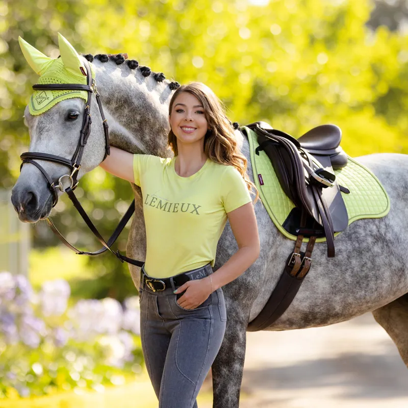 LeMieux ProSport Suede GP Square Saddlecloth Kiwi