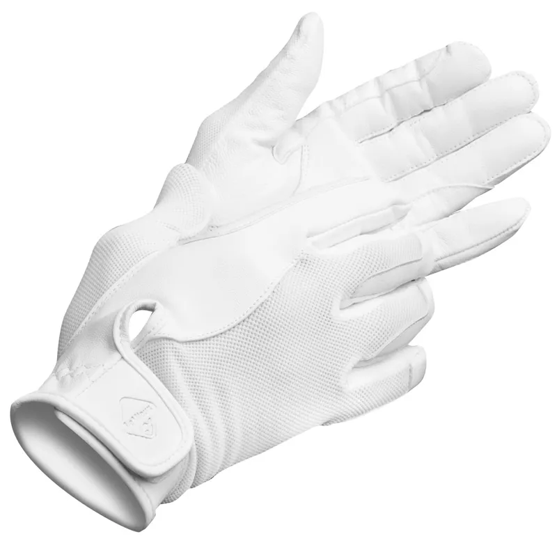 LeMieux Pro Touch Performance Riding Gloves White