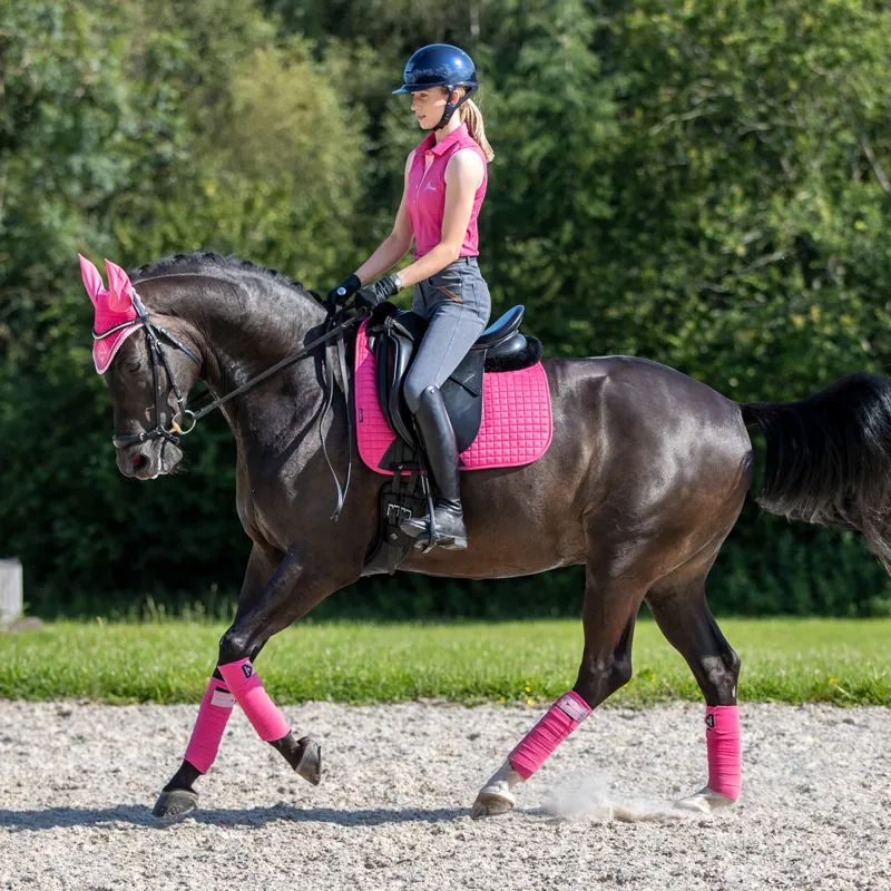 LeMieux ProSport Suede Dressage Square Saddlecloth - Watermelon-5