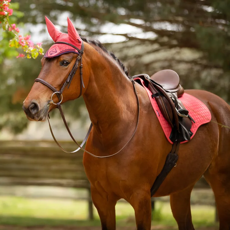 LeMieux ProSport Suede GP/Jump Square Saddlecloth Papaya