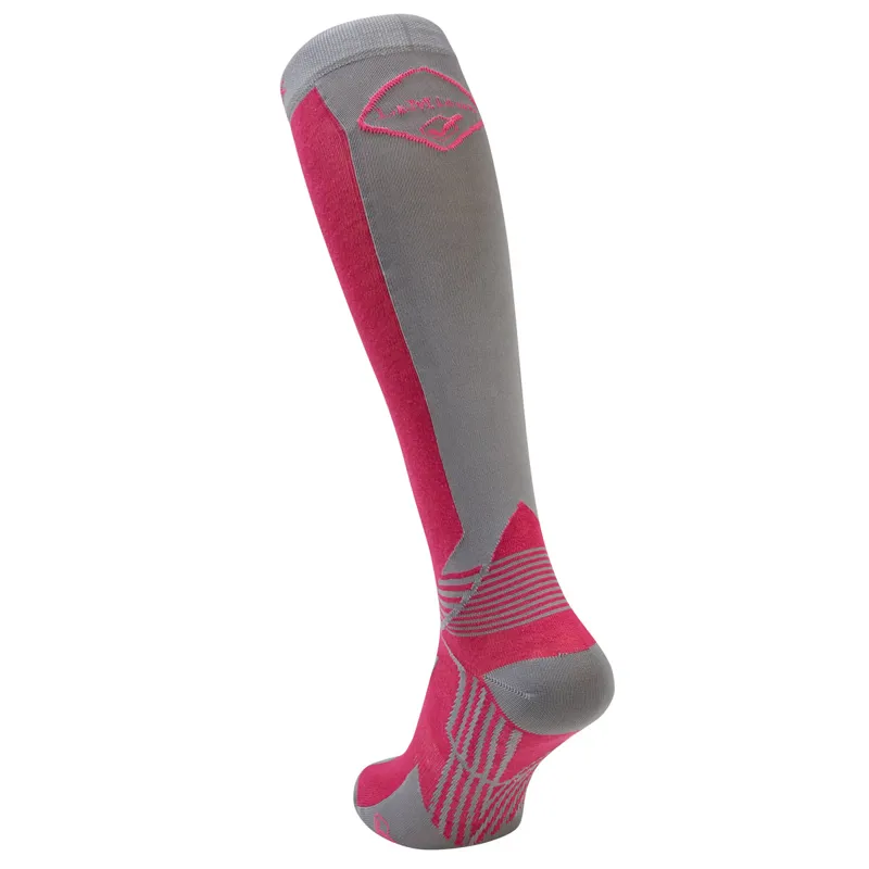 LeMieux Technical Socks - Pink/Grey - Redpost Equestrian