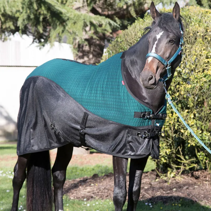 LeMieux ThermoCool Lite Cooler Rug Peacock Green Redpost Equestrian