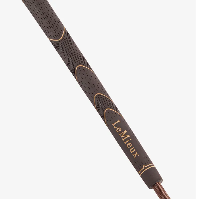 LeMieux Grip-Tek Schooling Whip - Brown-1