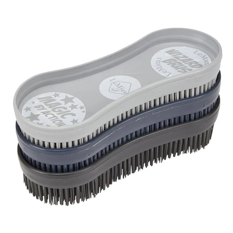 LeMieux Wizard Brushes 3 Pack - Navy/Grey/Black