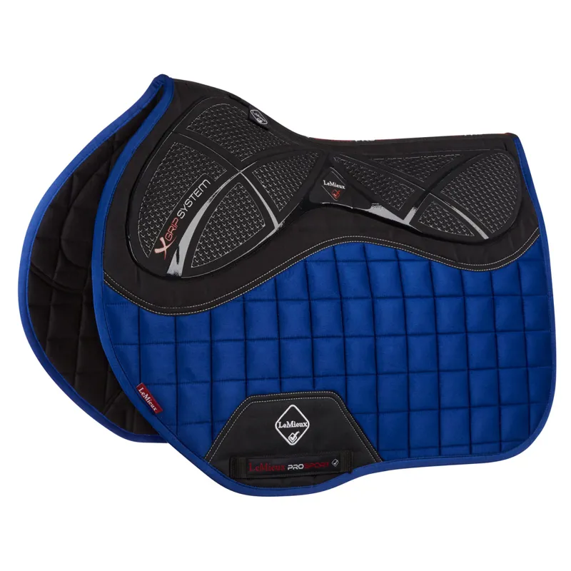 LeMieux XGrip EuroJump Saddlecloth Blue