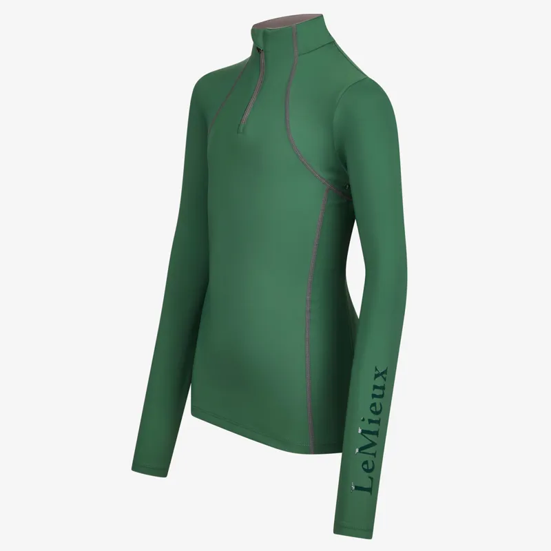 LeMieux Young Rider Junior Base Layer - Hunter Green-1
