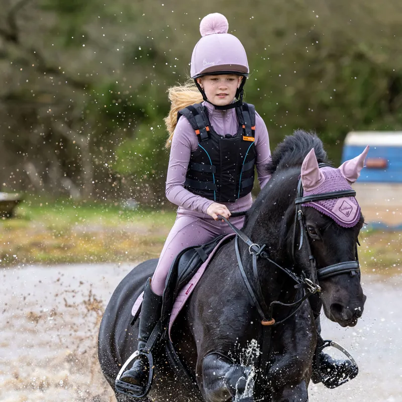 Lemieux Girls Pull On Brushed Riding Legging Young Rider Nell Black