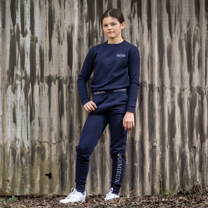 Sweat-shirt enfant BASIC - Logo bleu – Le Petit Cavalier