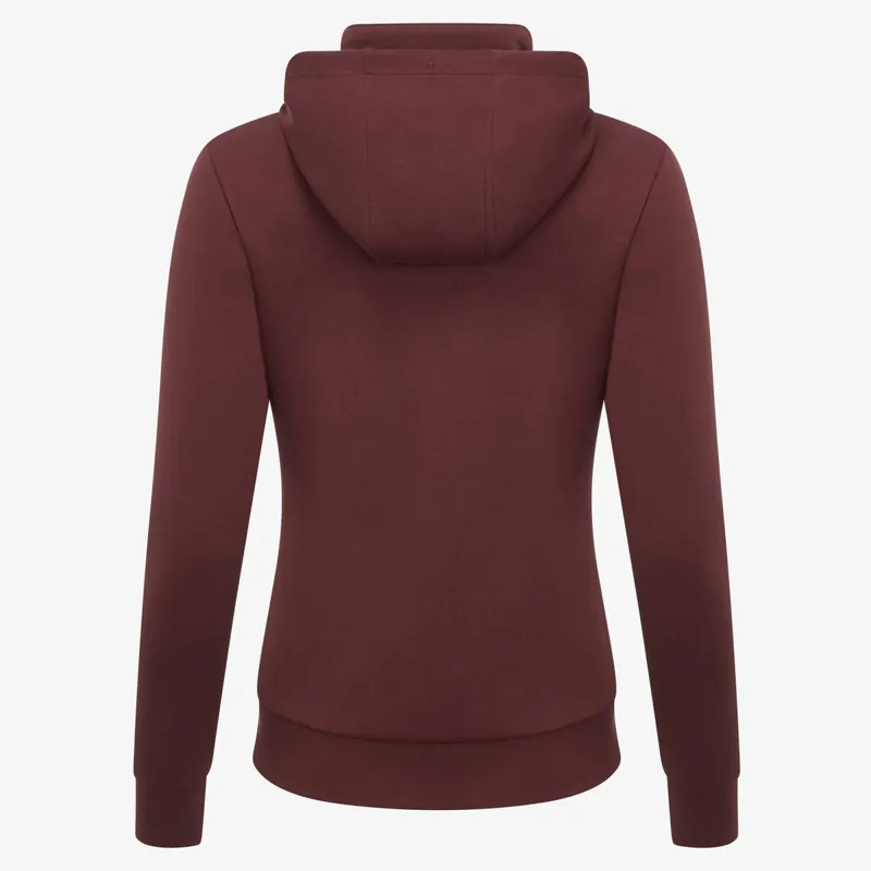 LeMieux Elite Zip Through Ladies Hoodie - Burgundy-1