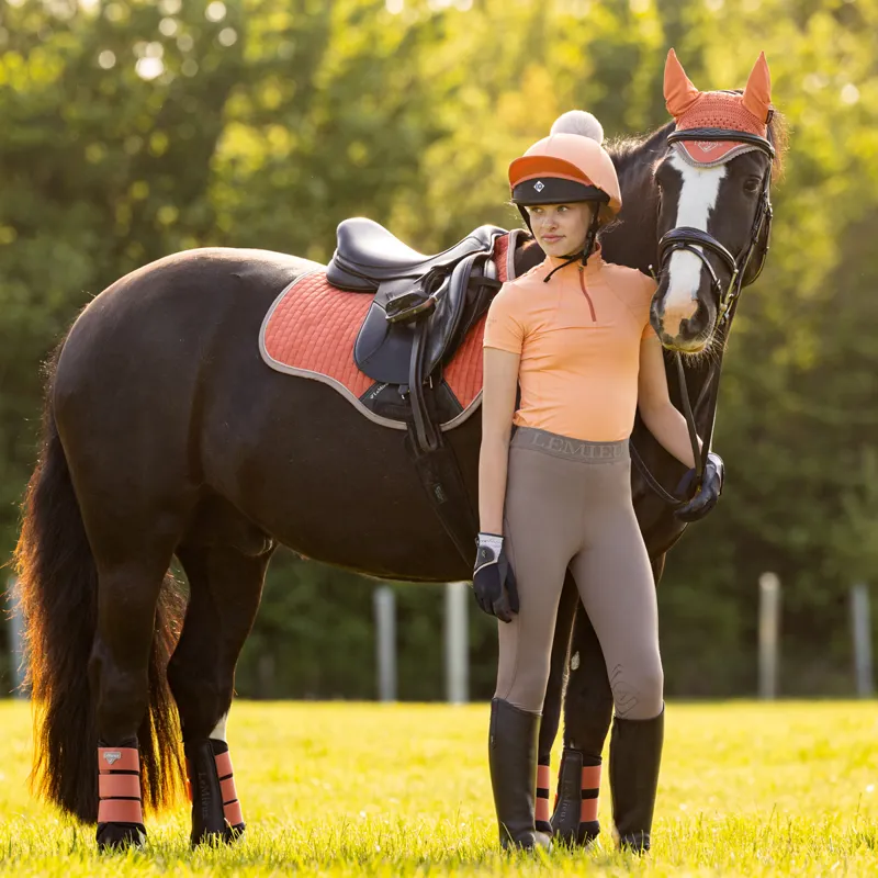 LeMieux Young Rider Short Sleeve Junior Base Layer - Sherbet-5