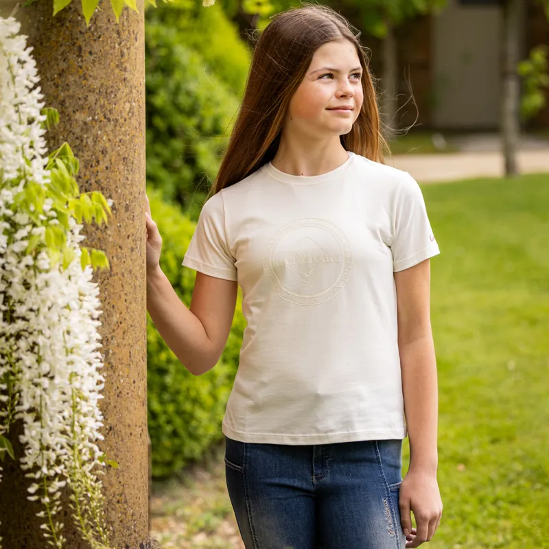 LeMieux Young Rider Arianna Junior T-Shirt - Ecru-3