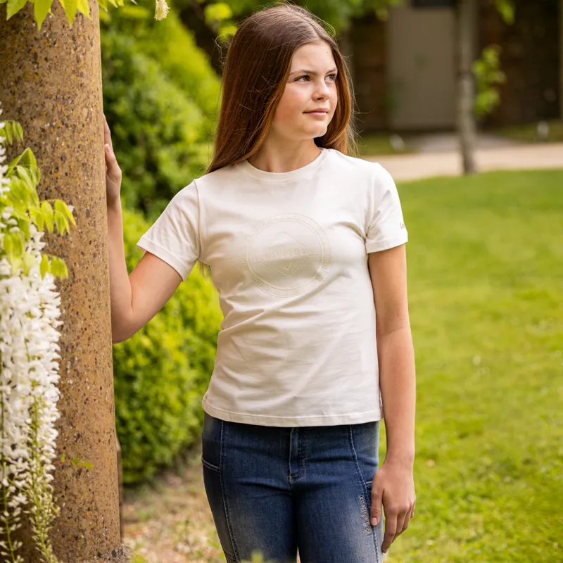 LeMieux Young Rider Arianna Junior T-Shirt - Ecru-4