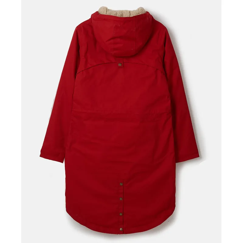 Lighthouse Abigail Ladies 3/4 Length Waterproof Jacket - Red-2