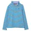Lighthouse Haven Ladies Sweater - Azure Blue Stripe