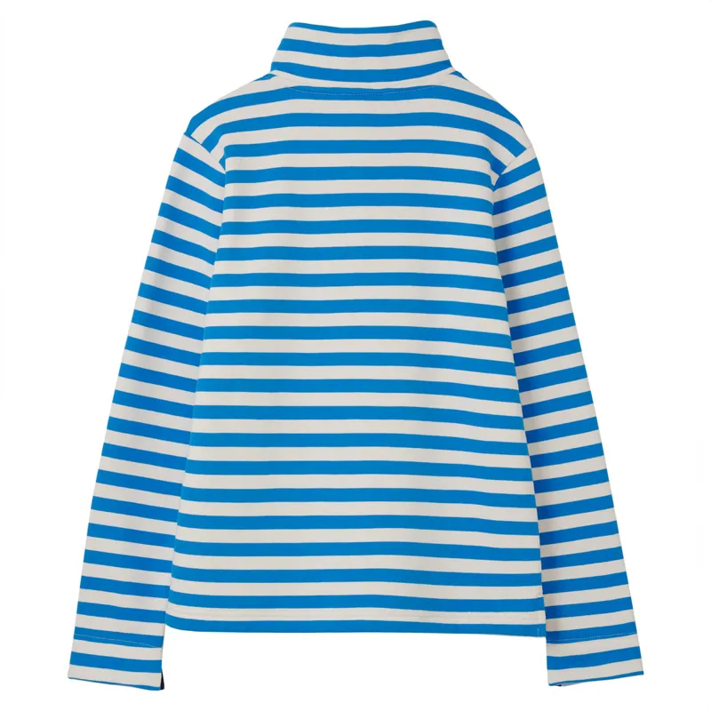 Lighthouse Haven Ladies Sweater - Azure Blue Stripe-1