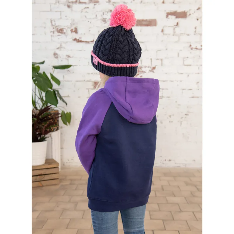 Lighthouse Jill Junior Girls Hoodie - Purple Tractor-4