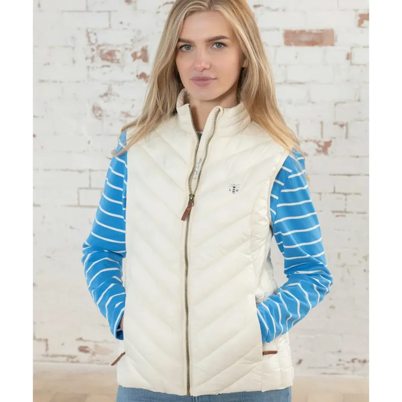 Lighthouse Laurel Ladies Gilet - Coconut-3