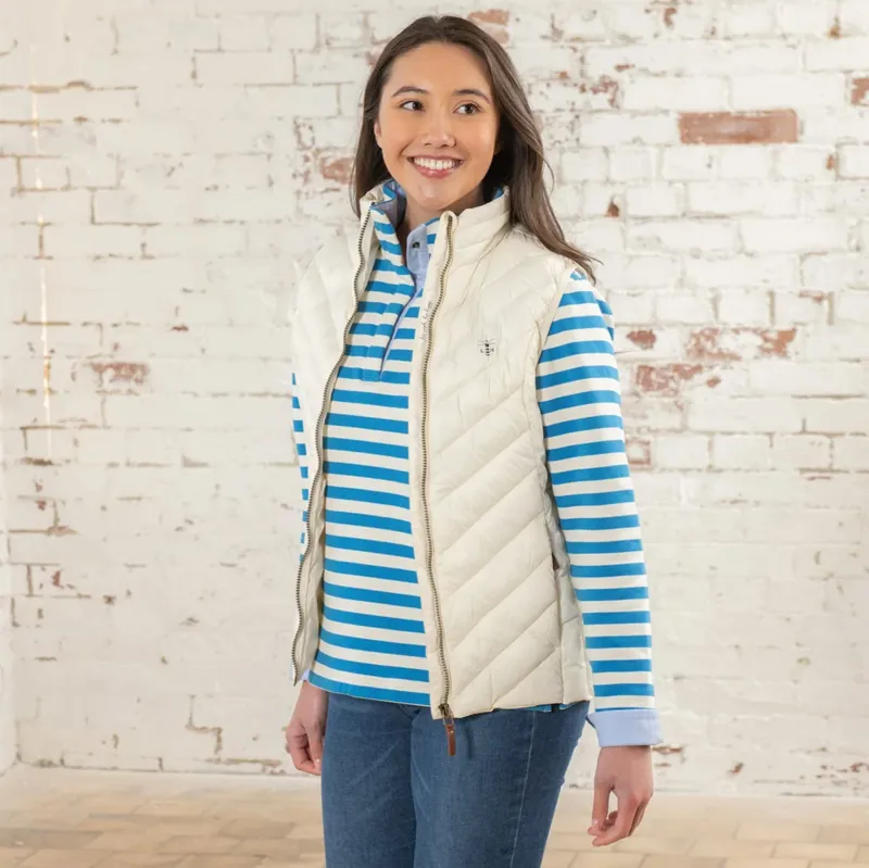 Lighthouse Laurel Ladies Gilet - Coconut-5
