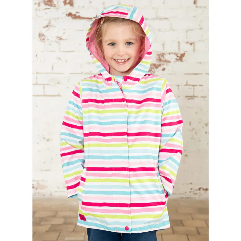 Lighthouse Olivia Junior Girls Waterproof Jacket - Multi Stripe-3