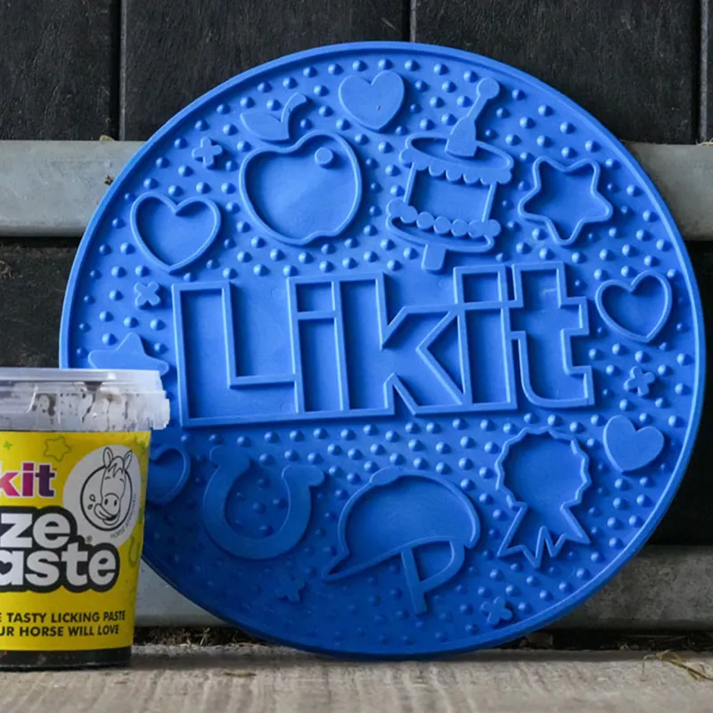 Likit Graze Maze Slow Feeding Mat - Blue-5