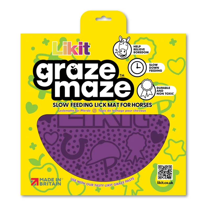 Likit Graze Maze Slow Feeding Mat - Purple
