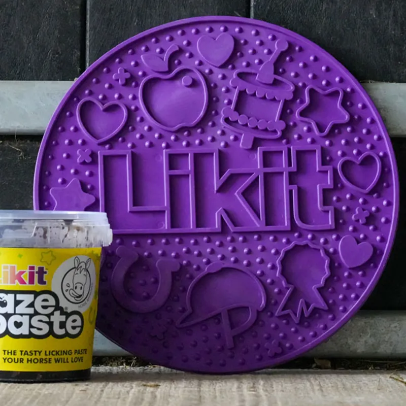 Likit Graze Maze Slow Feeding Mat - Purple-3