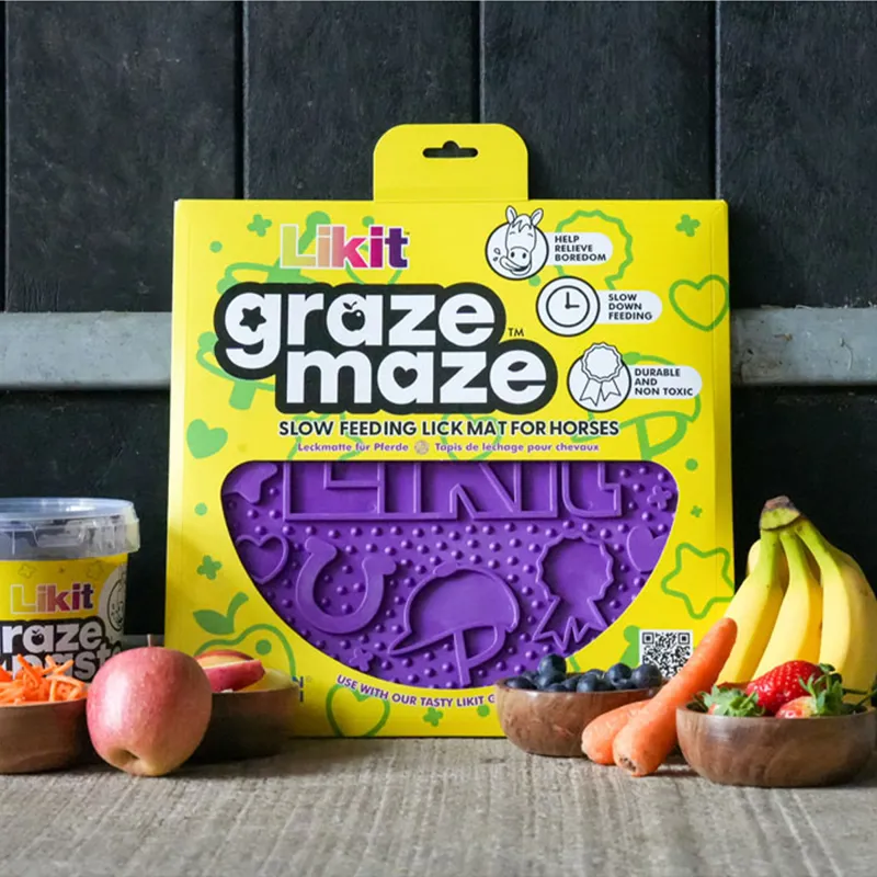 Likit Graze Maze Slow Feeding Mat - Purple-1