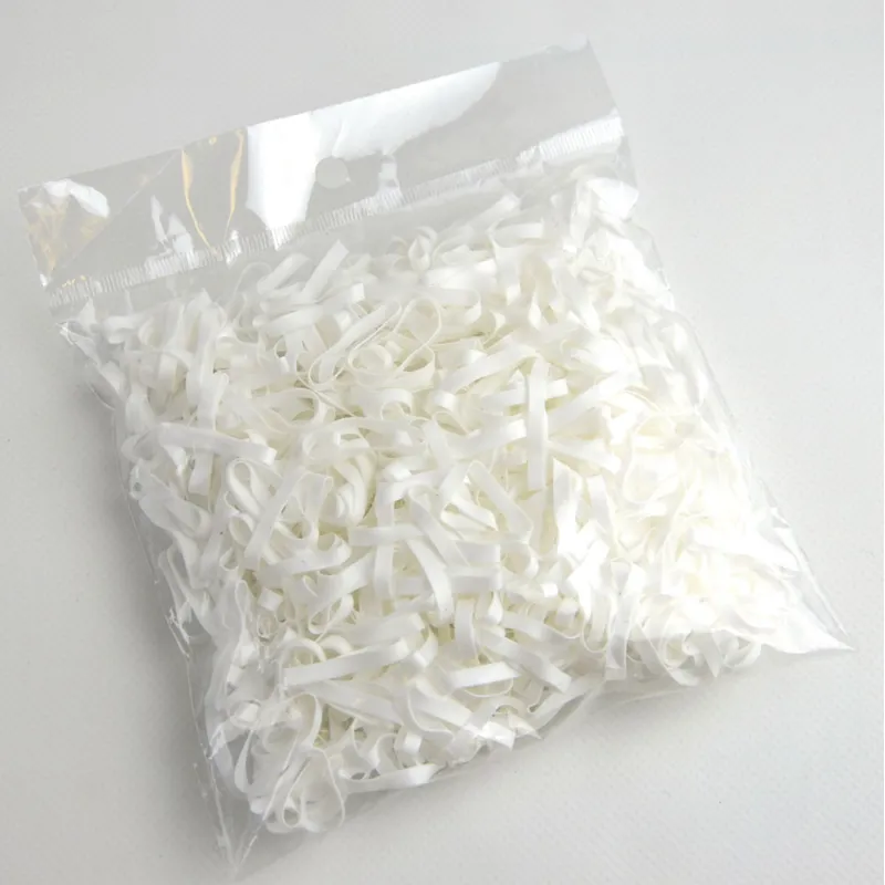 Lincoln Silicone Plaiting Bands - White