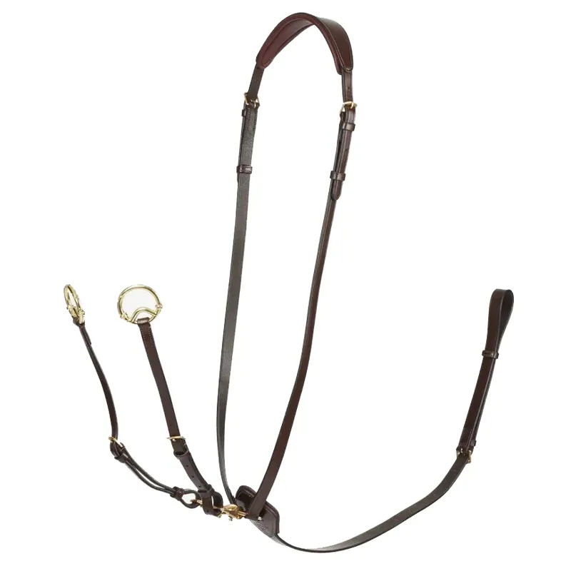 LeMieux Kudos Running Martingale - Havana/Brass