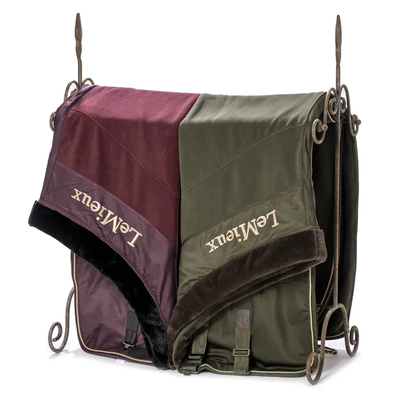 LeMieux Luxe Fleece Rug - Rioja/Black-1