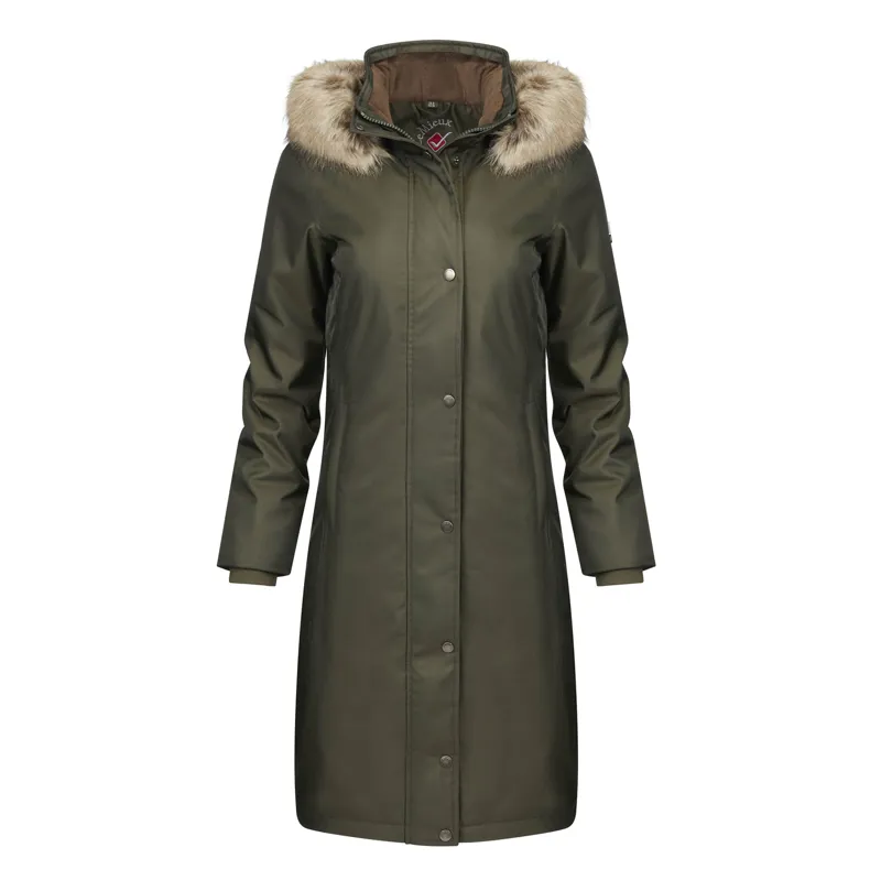 LeMieux Loire Waterproof Ladies Long Riding Coat - Oak Green