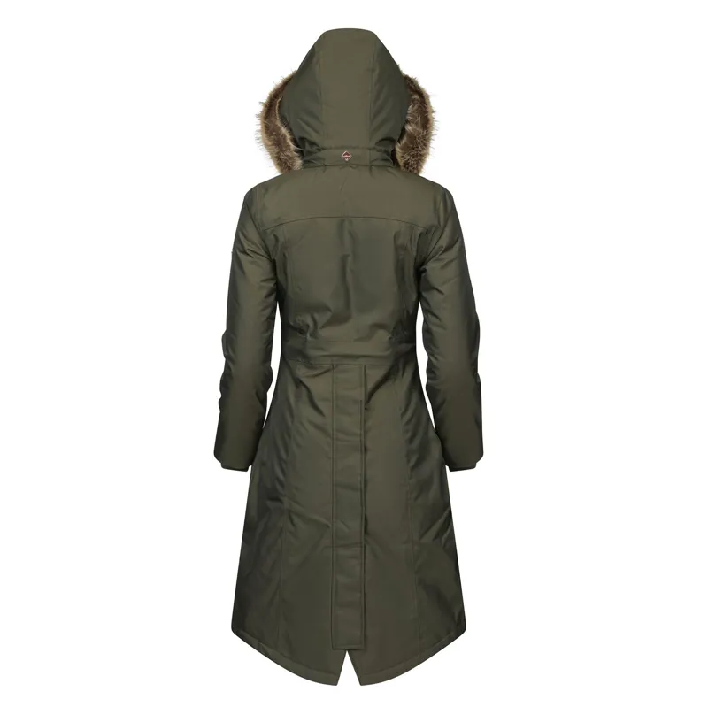 LeMieux Loire Waterproof Ladies Long Riding Coat Oak Green