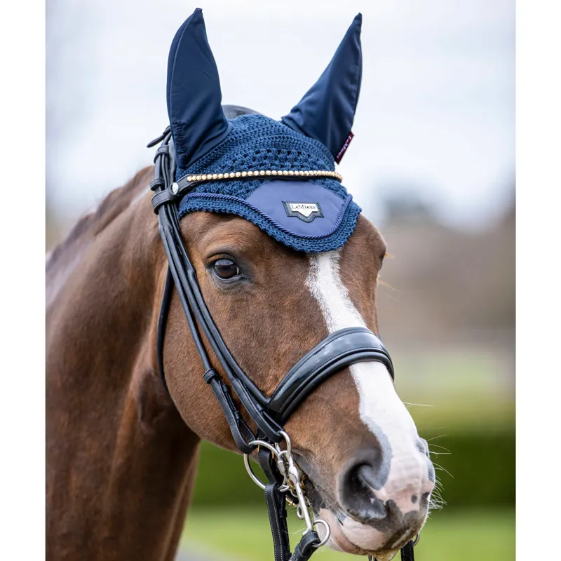 LeMieux Loire Fly Hood - Navy-1