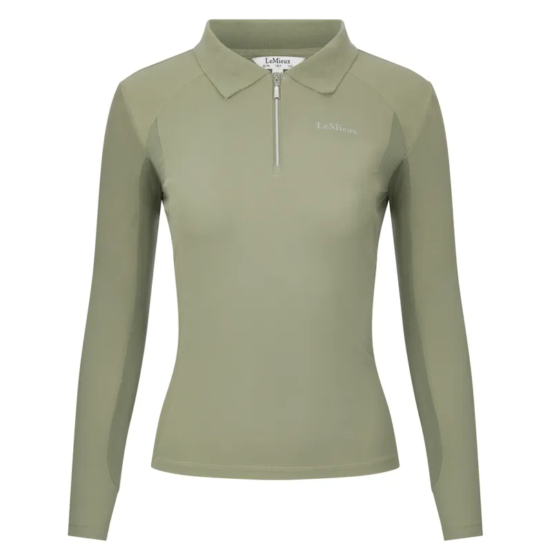 LeMieux Sport Ladies Long Sleeve Polo Shirt - Fern