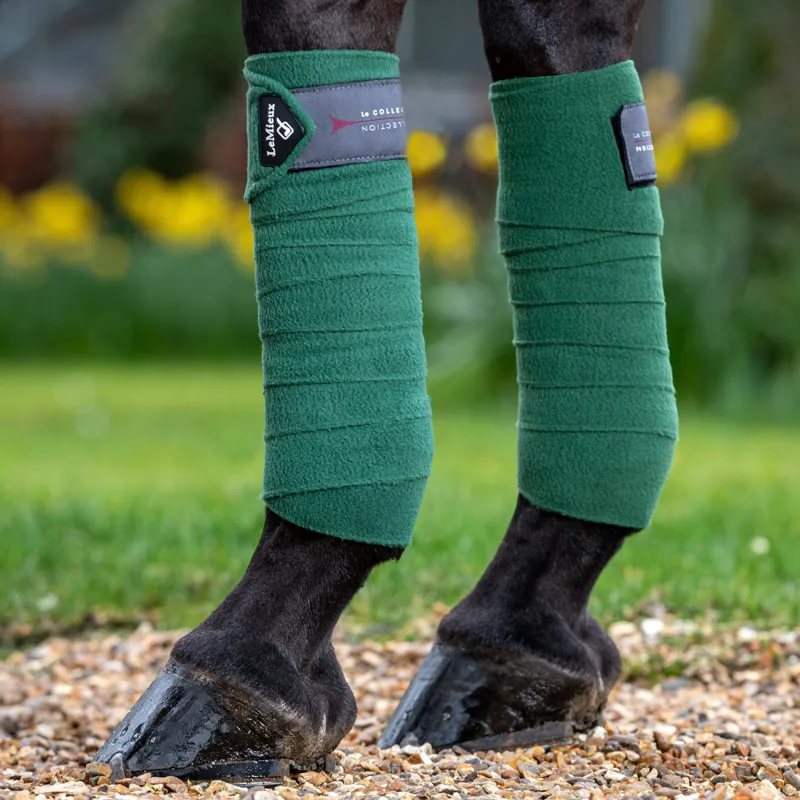 LeMieux Luxury Polo Bandages - Hunter Green-1