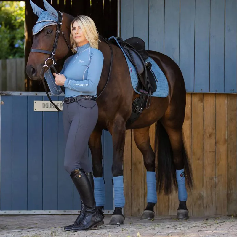 LeMieux Luxury Polo Bandages - Ice Blue-1