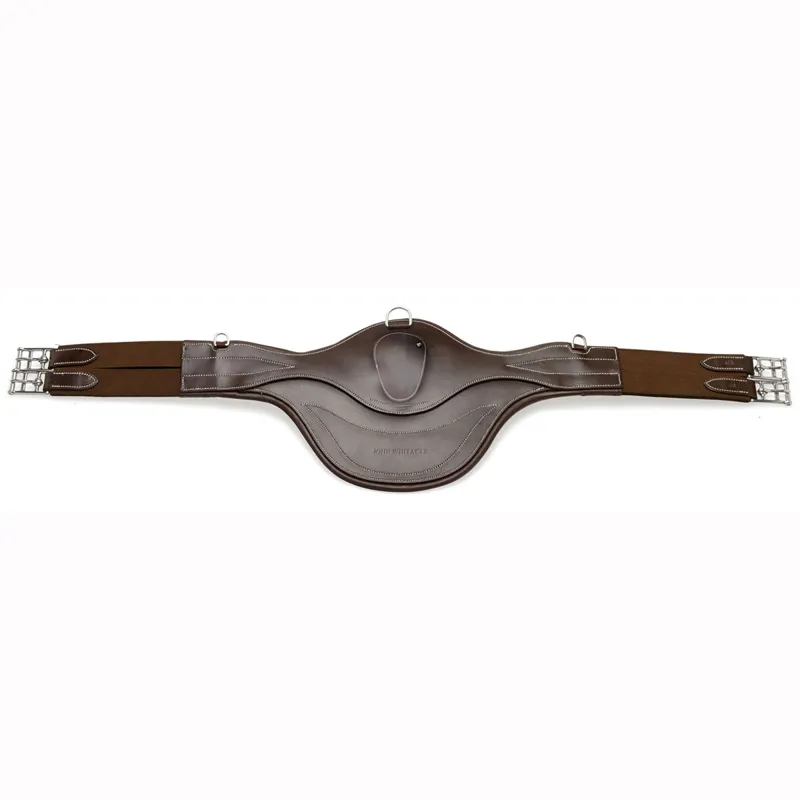 John Whitaker Leather Stud Girth - Brown - Redpost Equestrian
