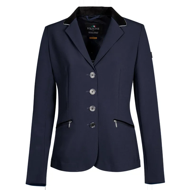 Equiline Camilla Ladies Competition Jacket - Blue - Redpost Equestrian