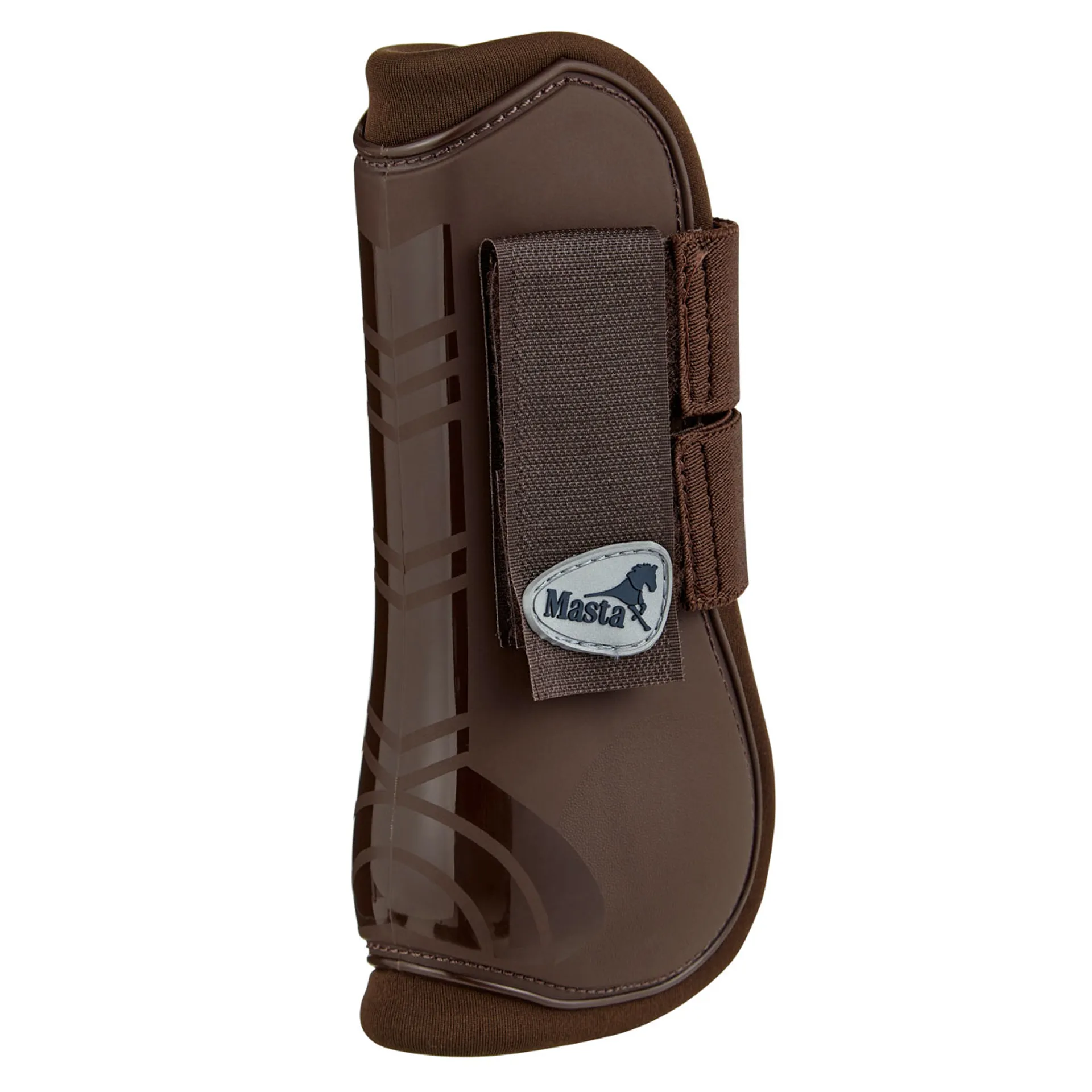 Open Fronted Masta Deluxe Open Fronted Tendon Boots - Brown