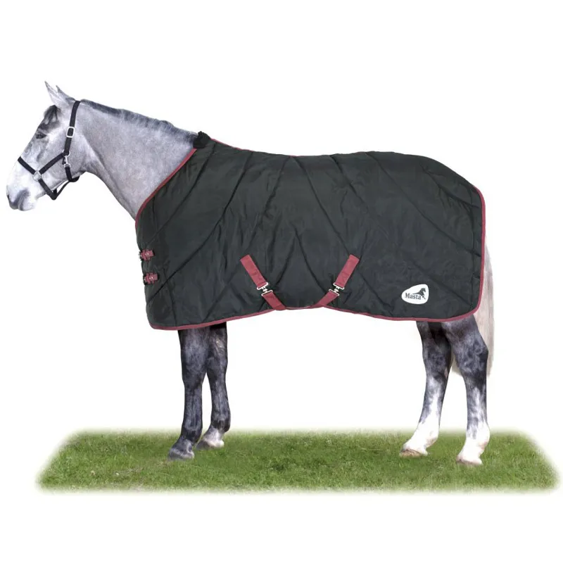 Masta PP Contoured Heavy Stable Rug 340g - Black/Red