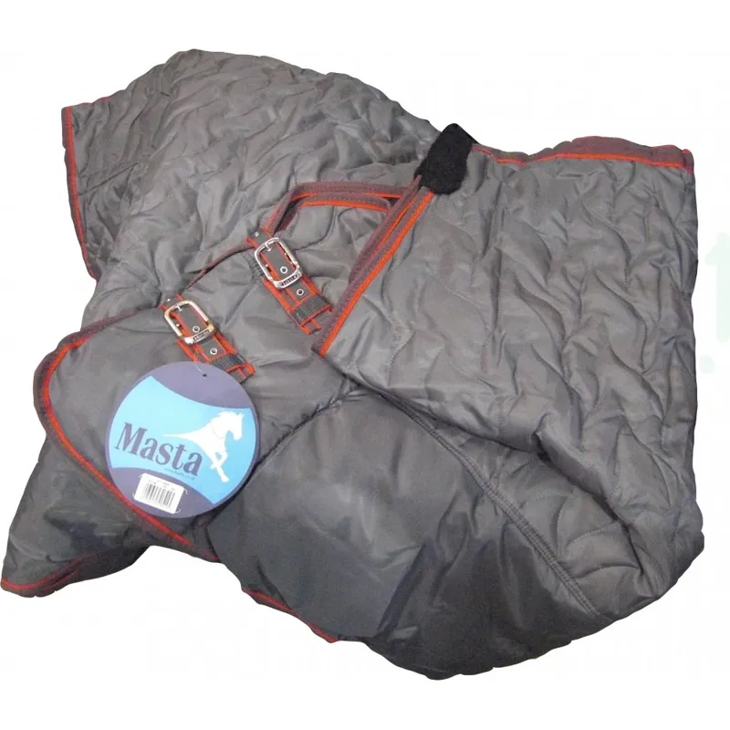 Masta Quiltmasta Light Fixed Neck 115g Stable Rug Grey/Red