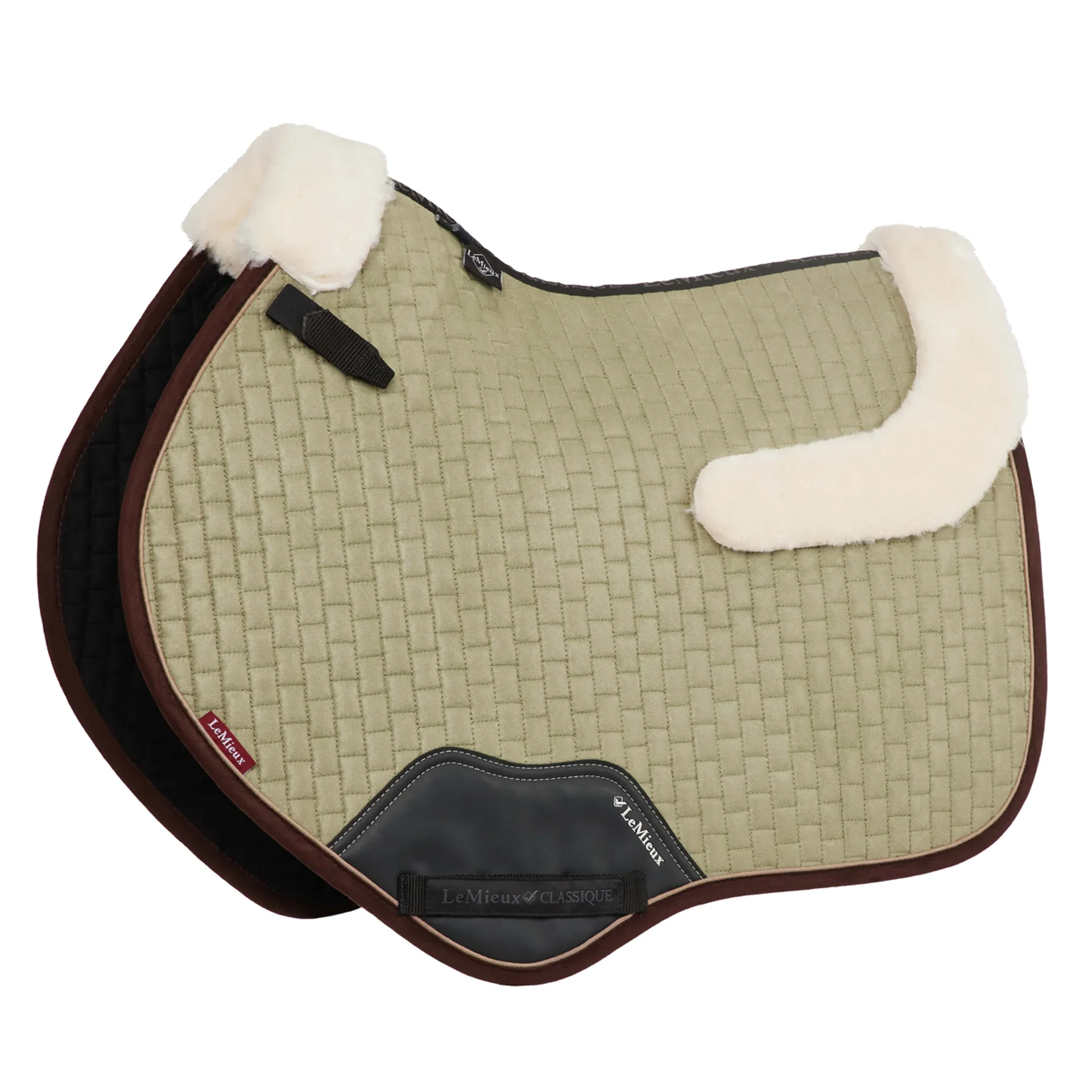 LeMieux Merino+ Suede Close Contact Square Saddle Pad