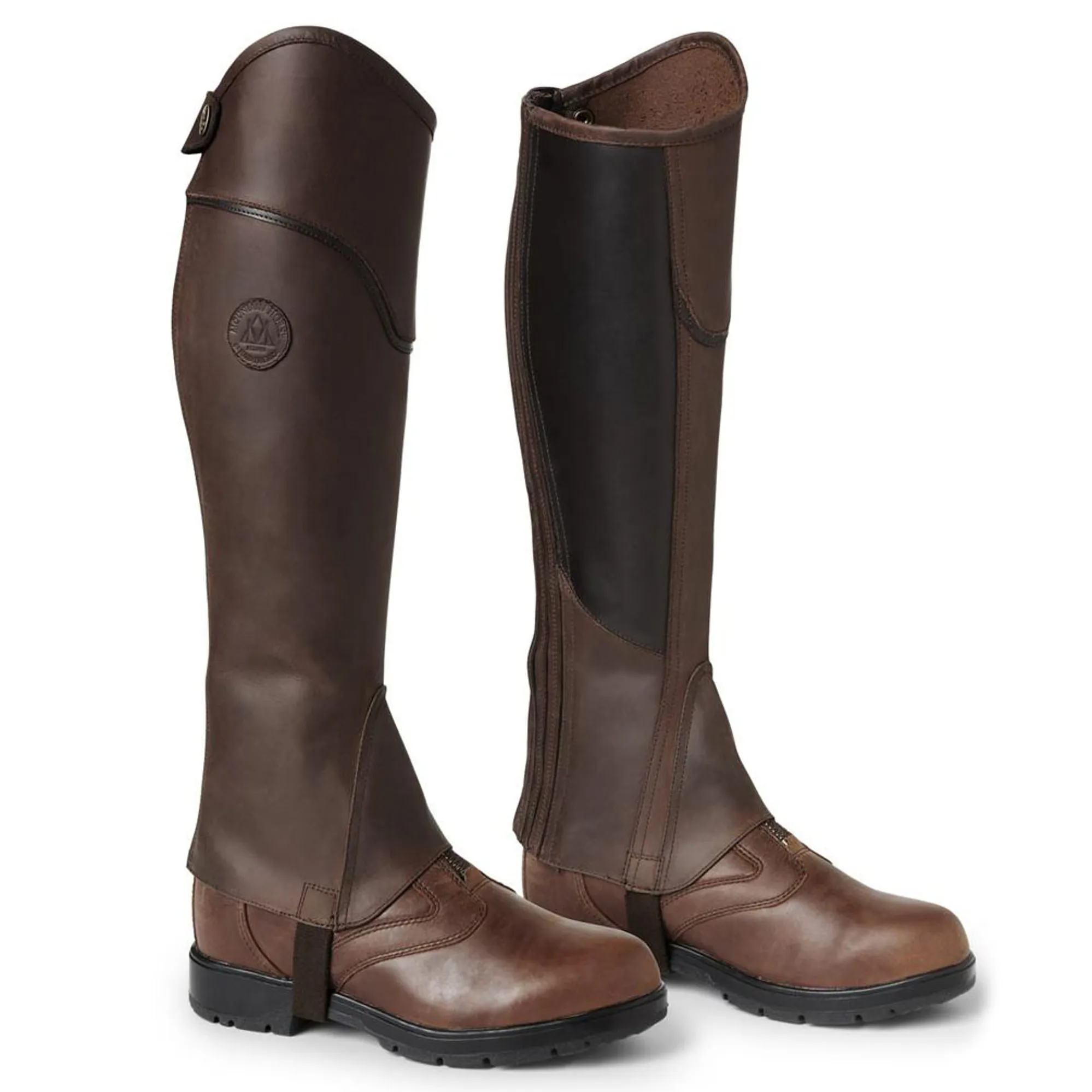 Mountain Horse River Leggings Leather Half Chaps Brown