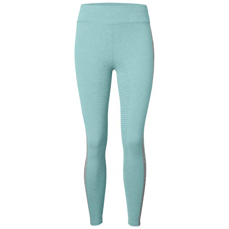 Mountain Horse Active Full Grip Junior Riding Tights - Teal Blue