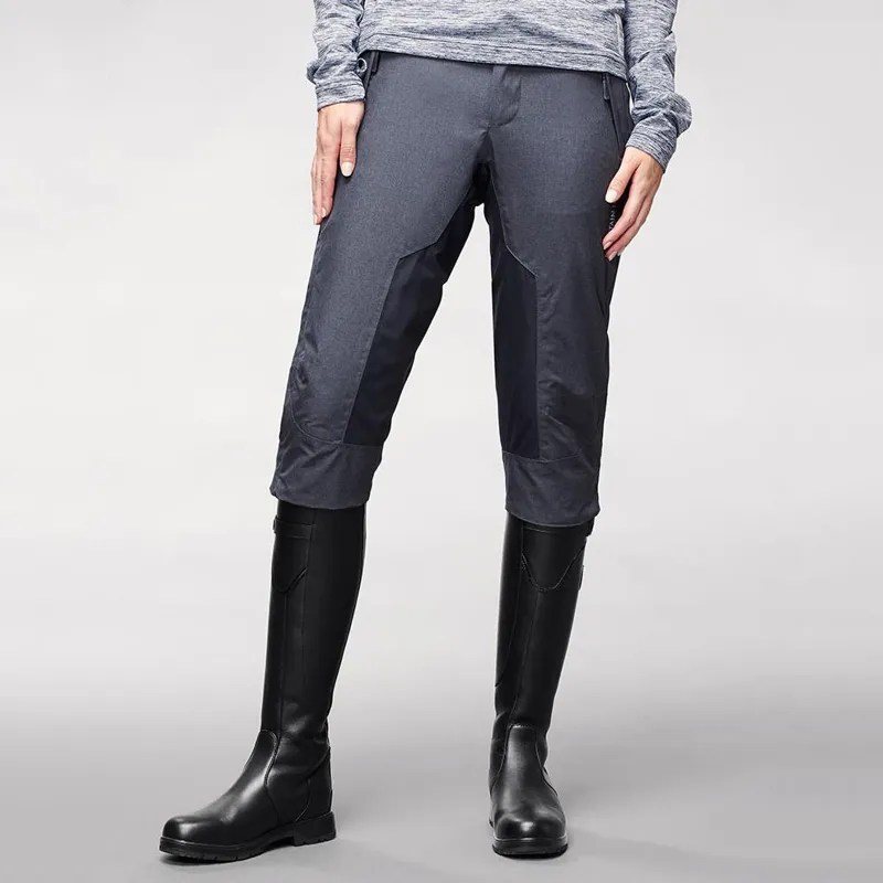 Waterproof Trousers For Horse Riding Mountain Horse Cover Tech Ladies Short Waterproof Trousers - Navy