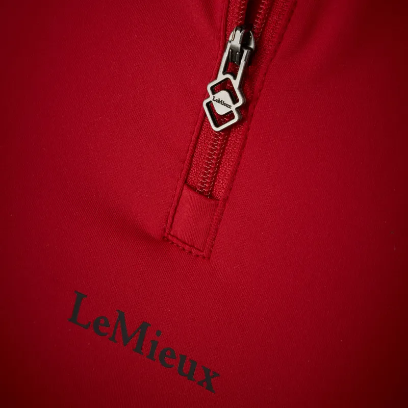 LeMieux Mia Mesh Ladies Short Sleeve Base Layer - Chilli-6