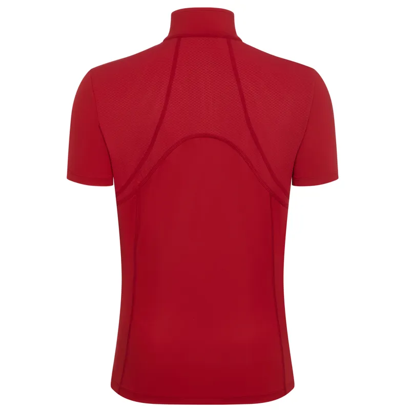LeMieux Mia Mesh Ladies Short Sleeve Base Layer - Chilli-5