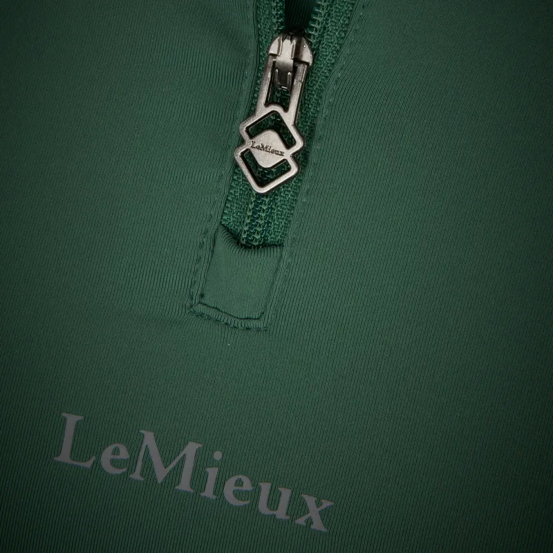 LeMieux Mia Mesh Ladies Short Sleeve Base Layer - Hunter Green-6