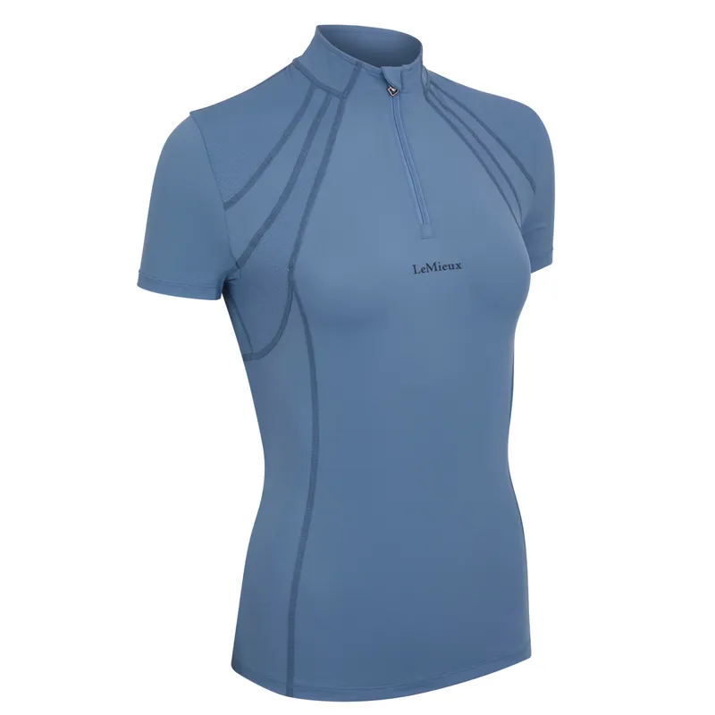 LeMieux Mia Mesh Ladies Short Sleeve Base Layer - Ice Blue-5